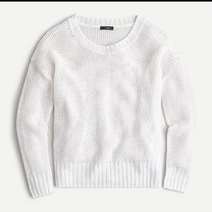 J. Crew Crewneck Beach Sweater Size Medium White